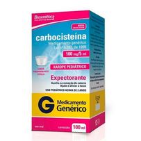 Carbocisteína 100mg/5ml Biosintetica Xarope Pediátrico 100ml