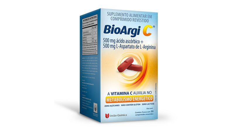 Vitamina C Bio-C + Zinco 1000mg União Química 30 Comprimidos