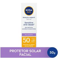 Protetor Solar Facial Nivea Beauty Expert Anti Idade Fps 50 50ml