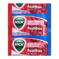 Pastilhas Vick Cereja Refrescante 5 Unidades