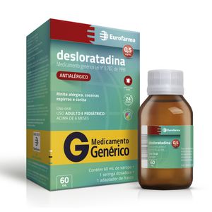 Desloratadina 0,5mg/ml Eurofarma Xarope 60ml