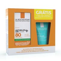 Kit La Roche Posay Anthelios +Airlicium Protetor Solar Fps80 Sem Cor 40g + Gel De Limpeza Effaclar Alta Tolerância 40g