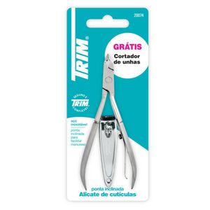 Kit Trim 20074 Alicate De Cutículas 1 Unidade + Cortador De Unhas 1 Unidade