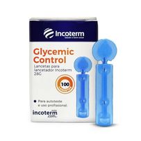 Lancetas Incoterm 28g Glycemic Contol 100 Lancetas