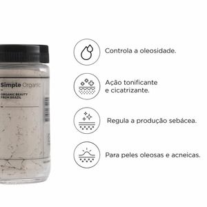 Máscara De Argila Control Simple Organic Antioleosidade 80g