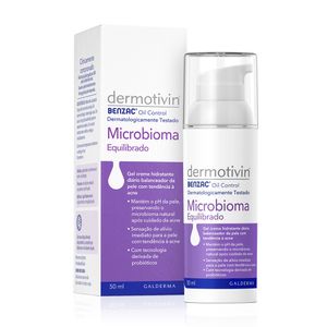 Creme Hidratante Facial Dermotivin Benzac Oil Control Microbioma Equilibrado 50ml