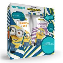 Kit Nutriex Minions 2 Infantil Shampoo 2 Em 1 250ml + Sabonete Líquido 250ml