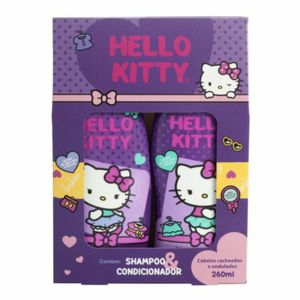 Kit Hello Kitty Cabelos Cacheados e Ondulados Shampoo 260ml + Condicionador 260ml