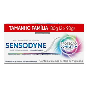 Creme Dental Sensodyne Proteção Completa+ Limpeza Completa 2 Unidades de 90g Cada
