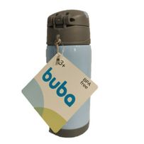 Copo Térmico Parede Dupla Com Canudo Buba Gumy Azul 400ml