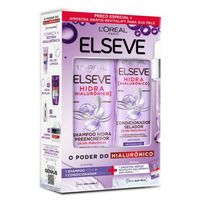 Kit LOréal Paris Elseve Hidra Hialurônico Shampoo 375ml + Condicionador 170ml + Sachet Sérum Revitalift 1,5ml
