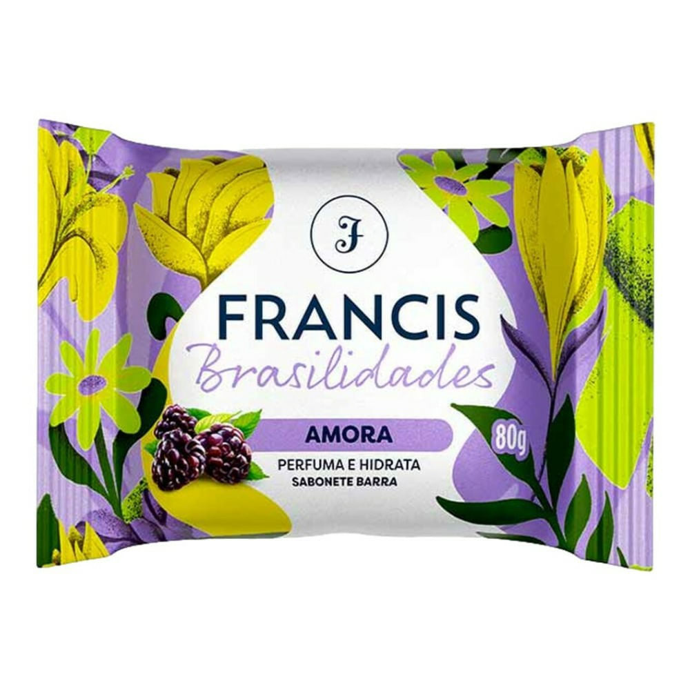 Sabonete Em Barra Francis Brasilidades Amora 80g