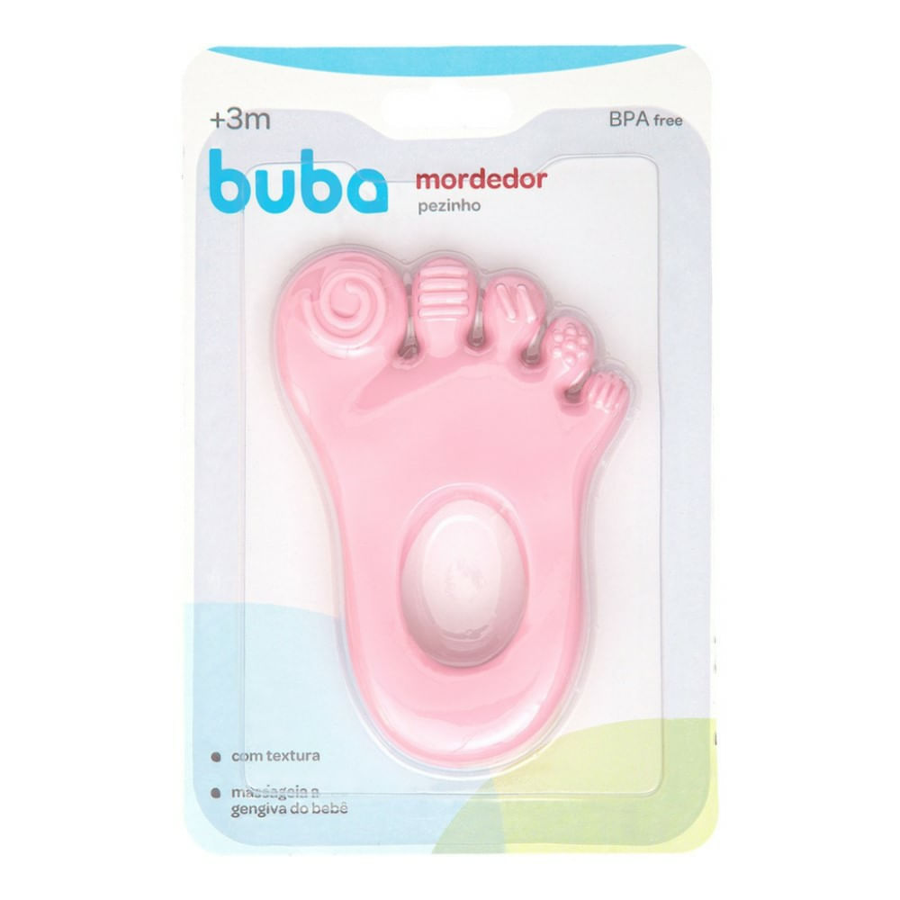 Mordedor Buba Pezinho Rosa 1 Unidade