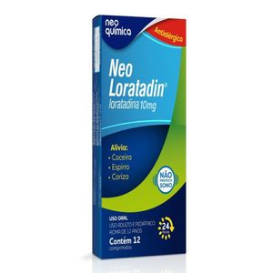 Neo Loratadin 10mg Neo Química 12 Comprimidos