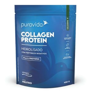 Suplemento Alimentar Puravida Collagen Protein Neutro 450g