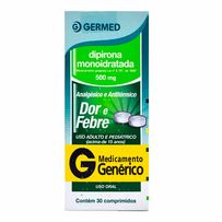 Dipirona Sódica 500mg Germed Genérico 30 Comprimidos