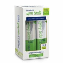 Kit Probelle Super Bonita Crespo Babosa Shampoo 250ml + Condicionador 200ml