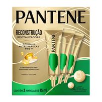Ampola Pantene Reconstrução Revitalizadora 3 Unidades 15ml