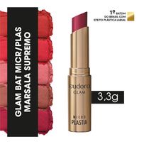 Batom Eudora Glam Micro Plastia Marsala Supremo