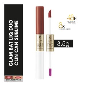 Batom Líquido Eudora Glam Duo Clinical Micropigmentação Canela Sublime 3,5g