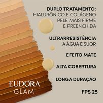 Base Líquida Eudora Glam Skin Perfection Cor 25 30ml