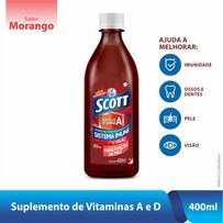 Suplemento Vitamínico Scott Sabor Morango 400ml