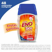 Pastilhas Mastigáveis Eno Tabs Frutas Sortidas Comprimidos