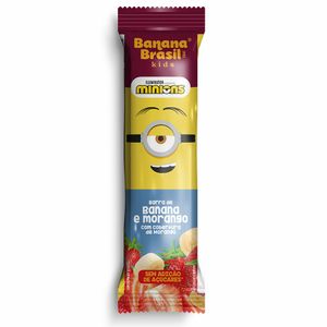 Barra De Frutas Banana Brasil Kids Morango E Banana 22g
