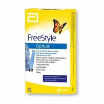Tiras Teste Medidor de Glicemia Freestyle Optium 50 Tiras