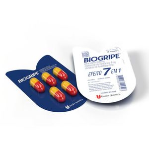 Biogripe 400mg + 4mg + 4mg União Quimica 7 Em 1 - 5 Capsulas