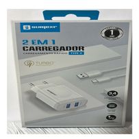 Carregador Rápido Sumexr Tipo C/Usb SX FC58 3.4A