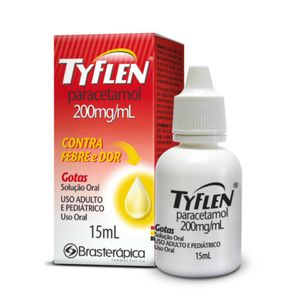 Tyflen Paracetamol 200mg/ml Solução Oral 15ml