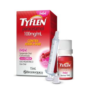 Tyflen Bebê 100mg/ml Cereja Suspensão Oral 15ml