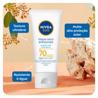 Kit Nivea Protetor Solar Facial Antissinais FPS70 40ml + Creme Facial 5 Em 1 Antissinais 100ml