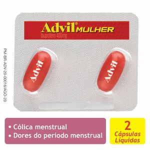 Advil Mulher 400mg 2 Cápsulas