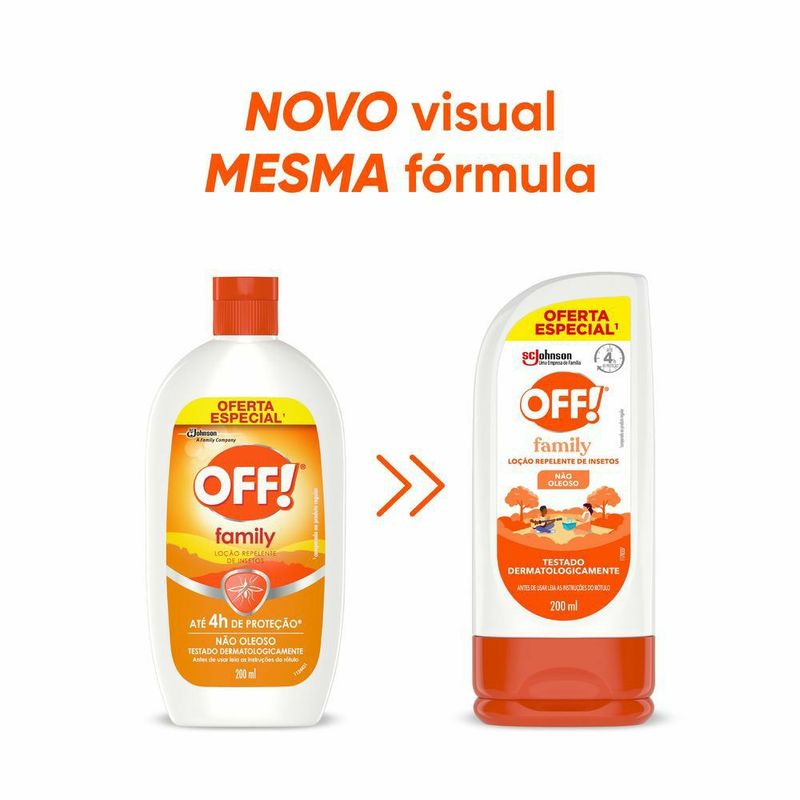 Repelente OFF! Family Loção Oferta Especial 200ml - Drogaria Venancio