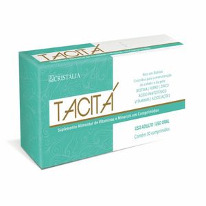 Suplemento Vitamínico Cristália Tacitá Unhas e Cabelos 30 Comprimidos