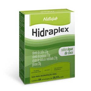 Hidraplex Natulab Sabor Água De Coco 4 Envelopes De 28,97g Cada