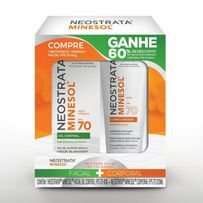 Kit Neostrata Minesol Protetor Solar Facial Oil Control FPS70 40g + Protetor Solar Corpo e Rosto Fps70 120ml