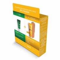 Kit Vichy Gel De Limpeza Profunda Normaderm 50g + Protetor Solar Facial Idéal Soleil Clarify Média FPS60 40g