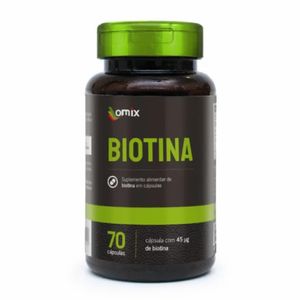 Biotina Omix 70 cápsulas