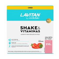 Shake & Vitaminas Lavitan By Redubío Morango 210g