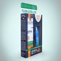 Kit La Roche Posay Protetor Solar Facial Anthelios Airlicium+ Fluido FPS50 50g + Gel De Limpeza Profunda La Roche Posay Effaclar Concentrado 50g