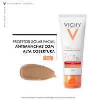 Protetor Solar Facial Vichy Capital Soleil UV-Pigment Control Cor 3.0 FPS60 40g