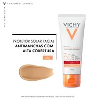 Protetor Solar Facial Vichy Capital Soleil UV-Pigment Control Cor 2.0 FPS60 40g