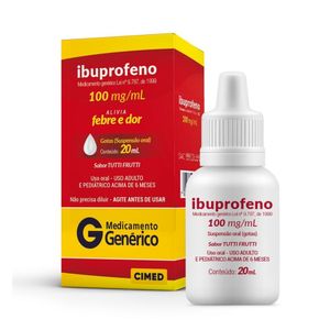 Ibuprofeno 100mg/ml Cimed Suspensão Oral 20ml