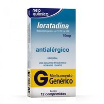 Loratadina 10mg Neo Quimica 12 comprimidos