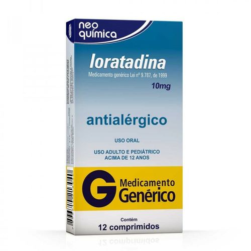 Loratadina 10mg Neo Quimica 12 comprimidos