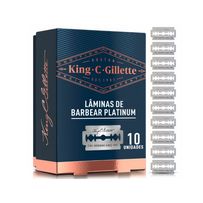 Lâminas De Barbear Duplo Fio King C Gillette 10 Unidades