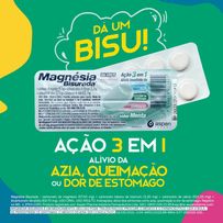 Magnésia Bisurada Sabor Menta 10 Pastilhas